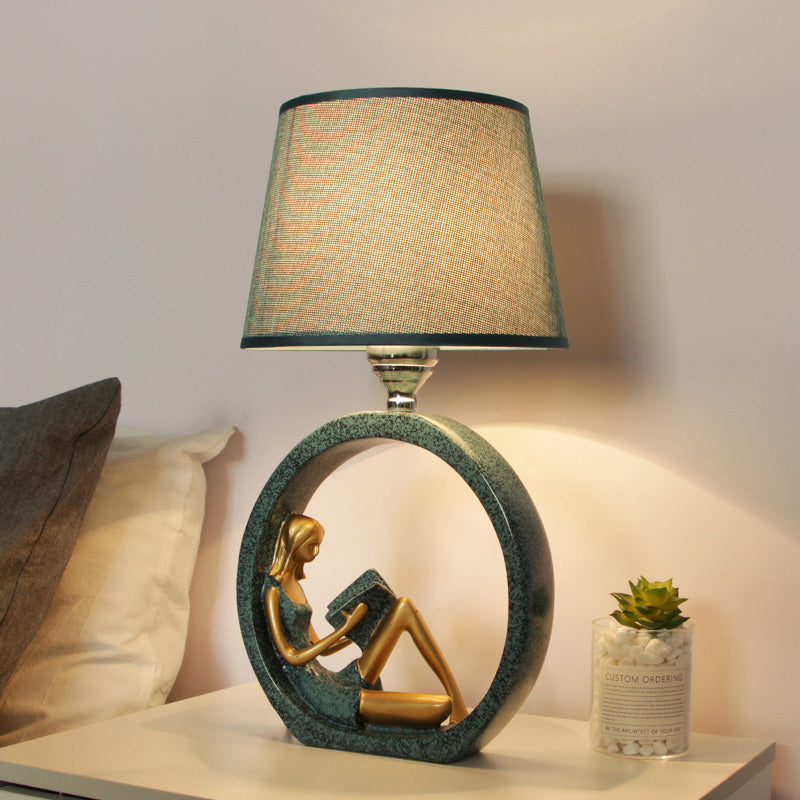 LumaGlow – Reading Girl Table Lamp for Living Rooms