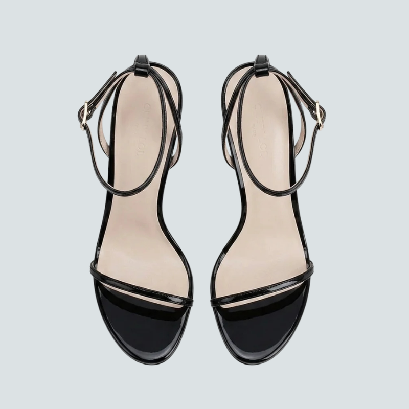 Elegant High-Heeled Sandals with Pointed Toe
