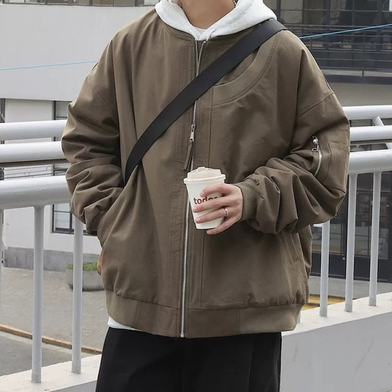 James – Loose Fit Jacket With Long Sleeve And Zipper