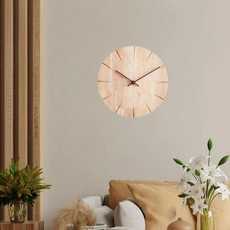 TimeLuxe – Ronde Wandklok met Wandmontage Velani