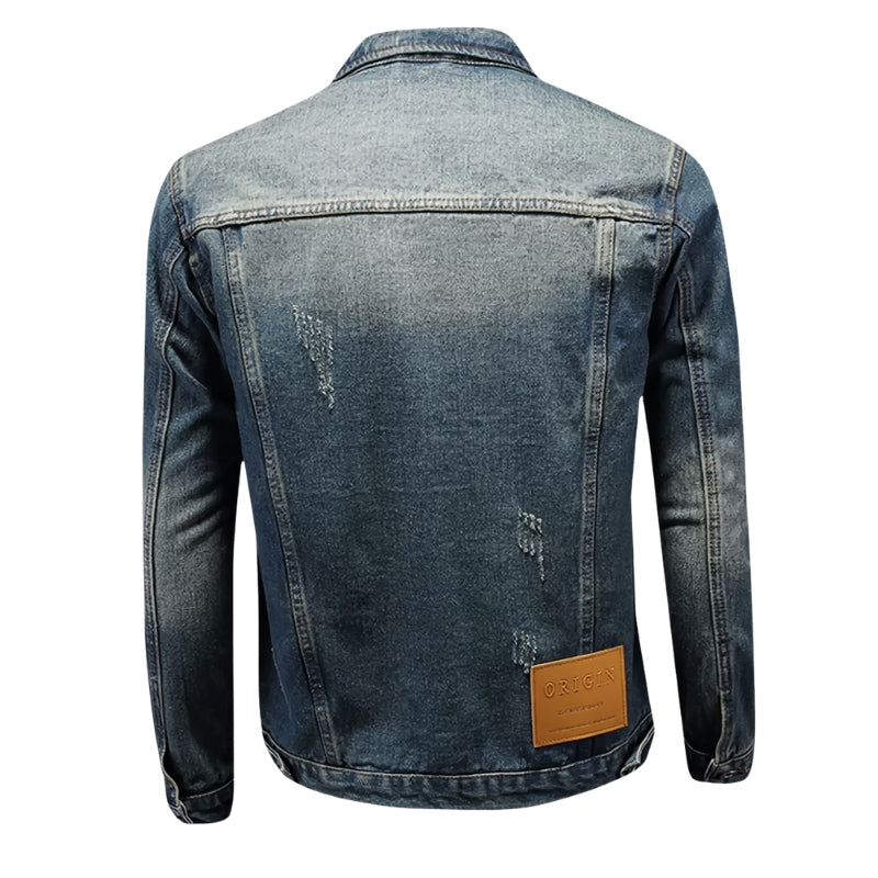 Isidor – Jas met lange mouwen, klassieke kraag en zakken Velani