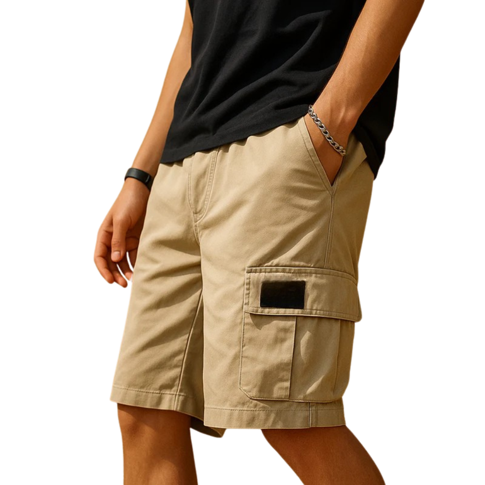 Klaus – Cargo Shorts met Ontspannen Pasvorm en Meerdere Zakken Velani