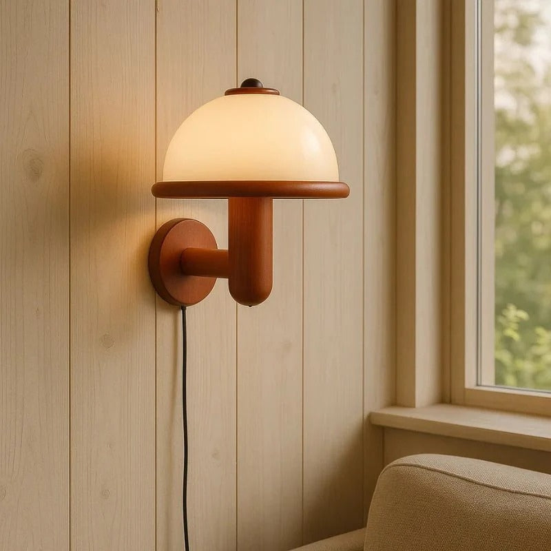MushGlow – LED Wall Lamp with Mushroom Design