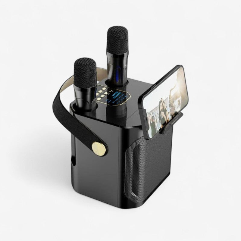 BeatBox – Bluetooth Speaker met Dubbele Microfoons en Handvat Velani