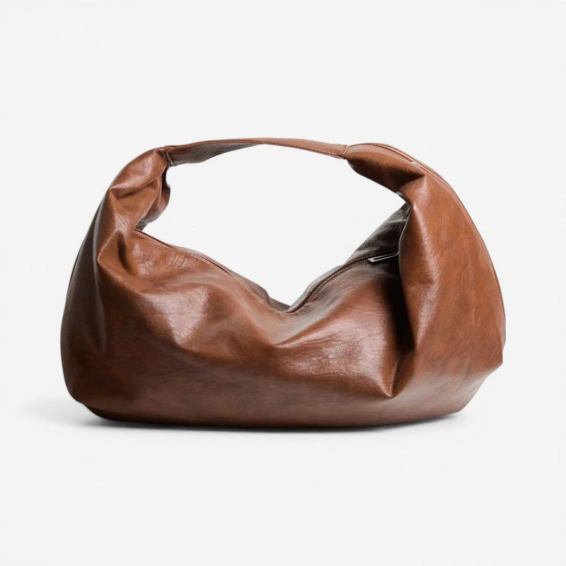 Women Large Shoulder Bag Zip Closure Interior Compartment