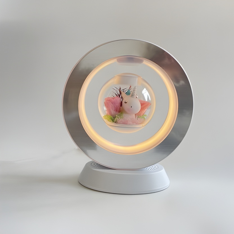 USB Desk Lamp with Floating Flower Design