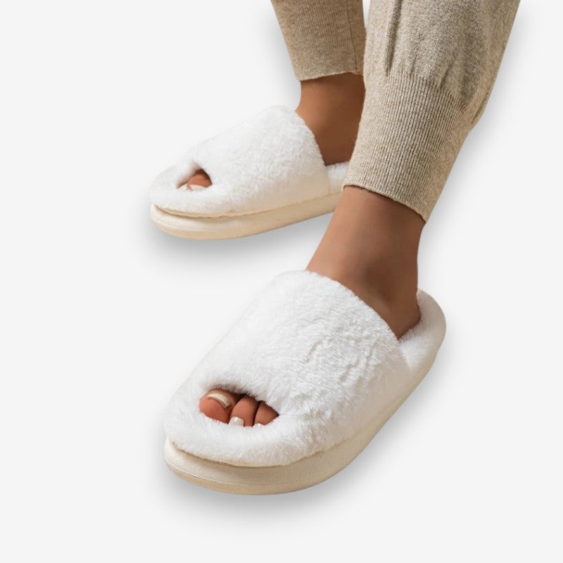 Mia – Slippers With Non Slip And Faux Fur Design