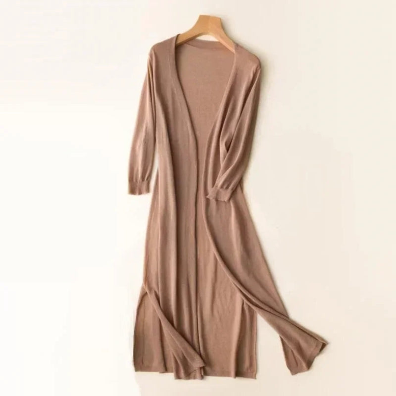 Women’s Open Front Cardigan Long Sleeve Relaxed Fit