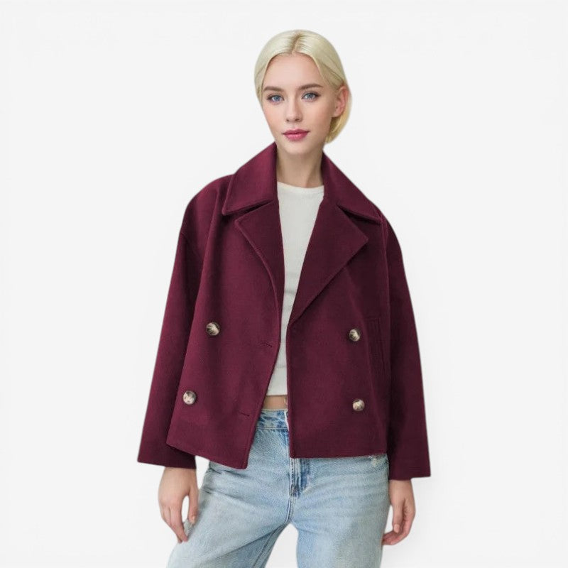 Women’s Cropped Double-Breasted Jacket