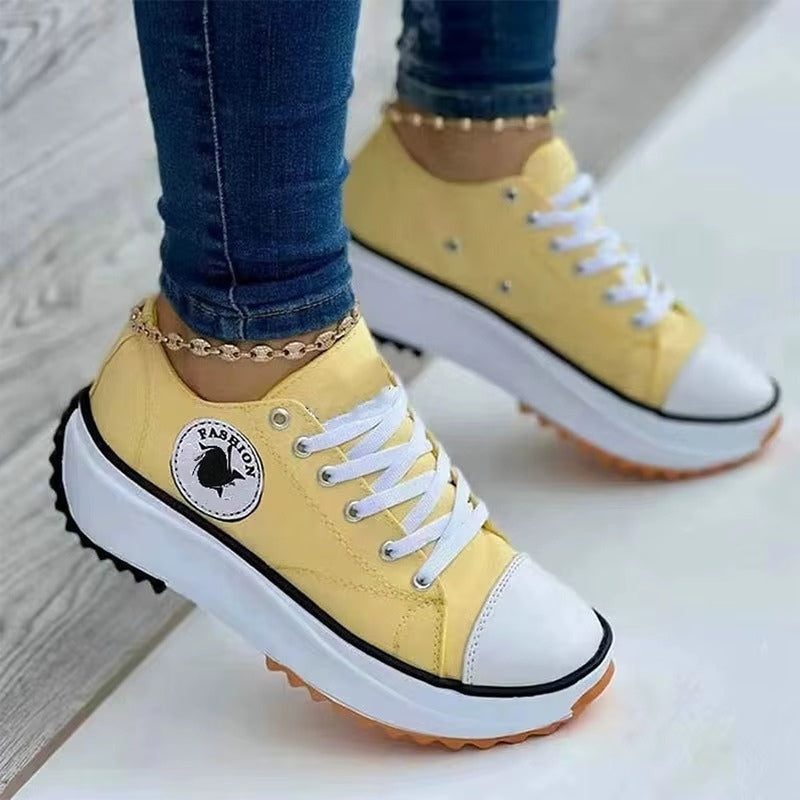 Nancy - Flat Non Slip Lace Up Boots With Round Toe