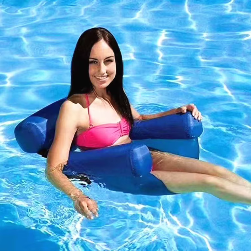 Inflatable Floating Chair with Adjustable Support Strap