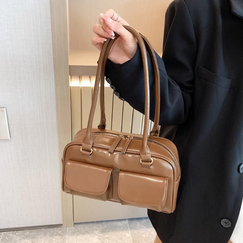 Multi-Pocket Womens Handbag with Handle