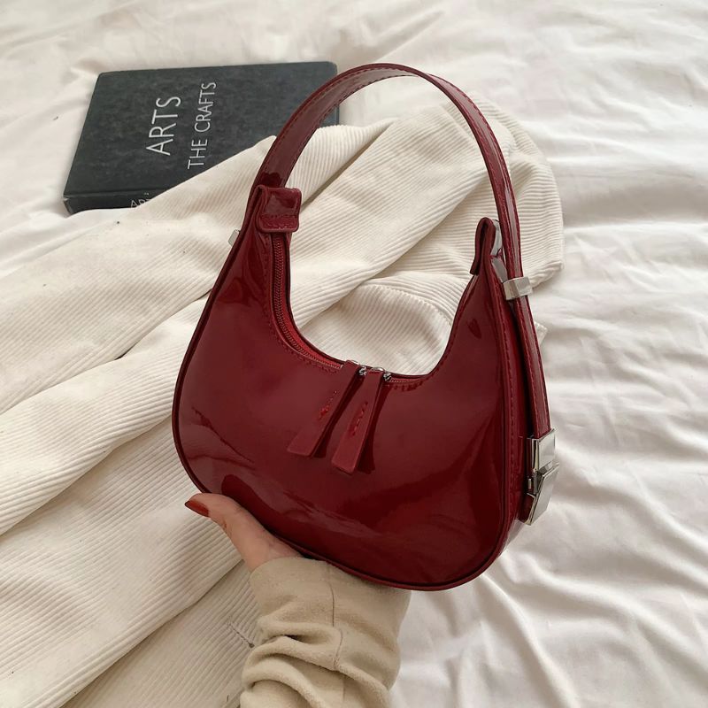 Half Moon Handbag with Adjustable Strap