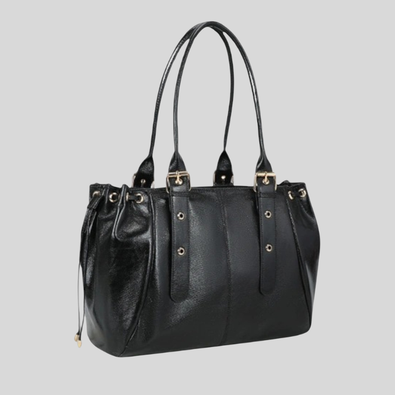 Women's Shoulder Bag with Multi-Compartment and Adjustable Strap