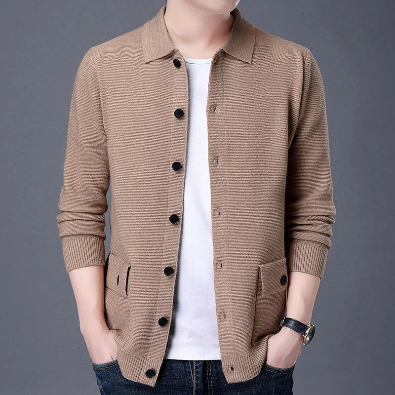 Oliver – Long Sleeeve Cardigan with Pockets and Buttons
