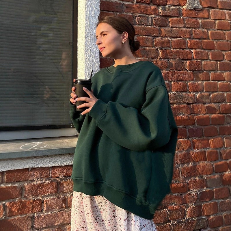 Emma – Long Sleeve Sweater with Round Neck Design