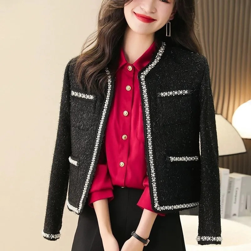 Sophie – Mantel met Ronde Hals, Meerdere Zakken en Lange Mouwen Velani