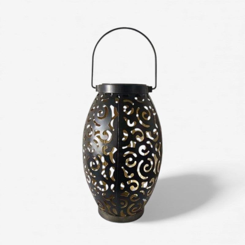 GlowPetal – Ronde Lantaarn met Handgreep en Bloembladkap Velani