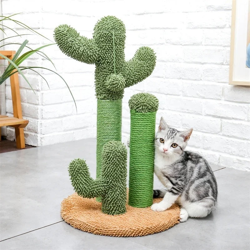 PurrPlay – Scratching Post Cactus with Hanging Ball