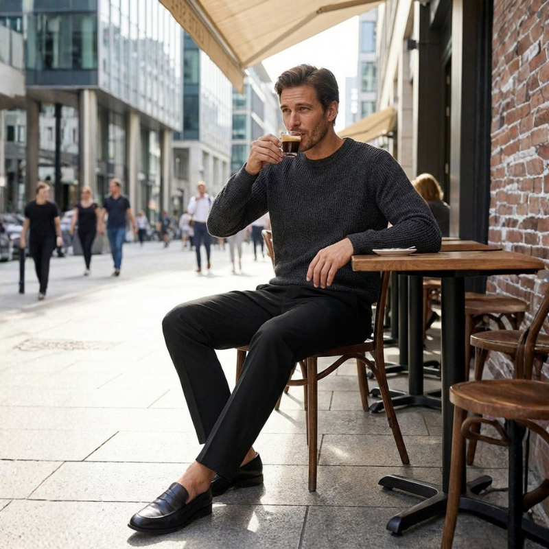 Men's Tailored Cotton Chinos with Adjustable Waist