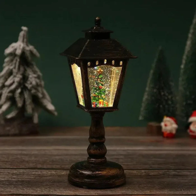FestivaGlow – LED Schijf Lamp met Sneeuw Kerstontwerp Velani