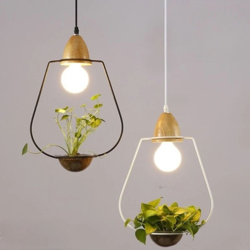 LumiBloom – Decorative LED Pendant Lamp with Flower Pot Design
