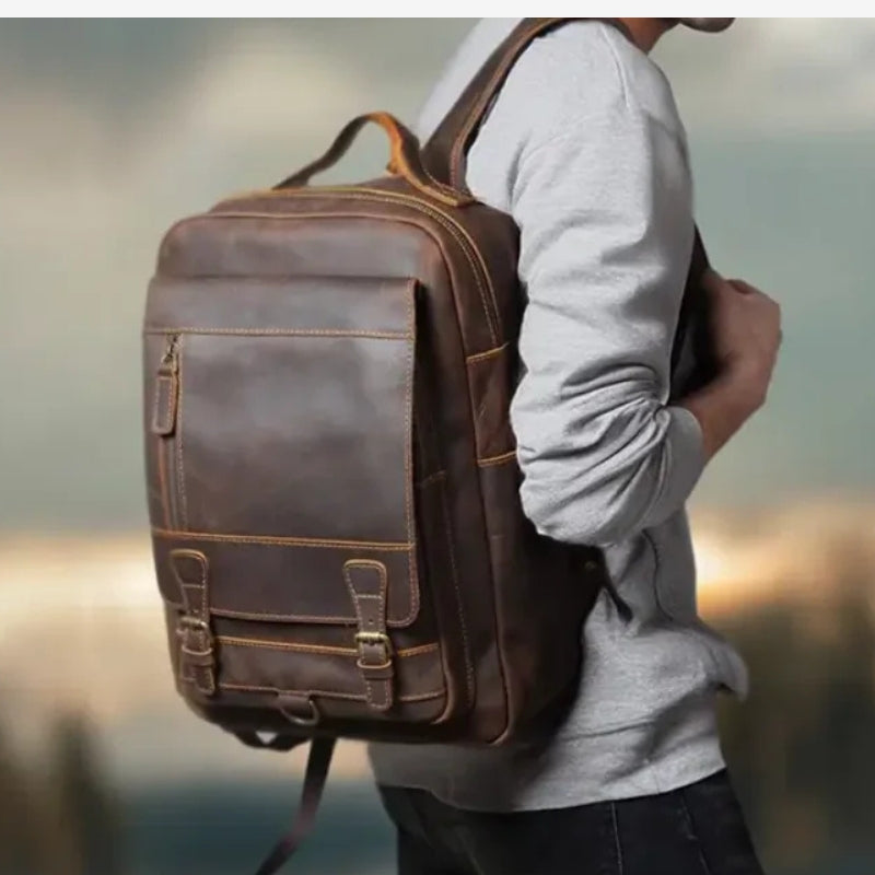 James – Grote Rugzak met Verstelbare Bandjes en Vakken met Rits Velani