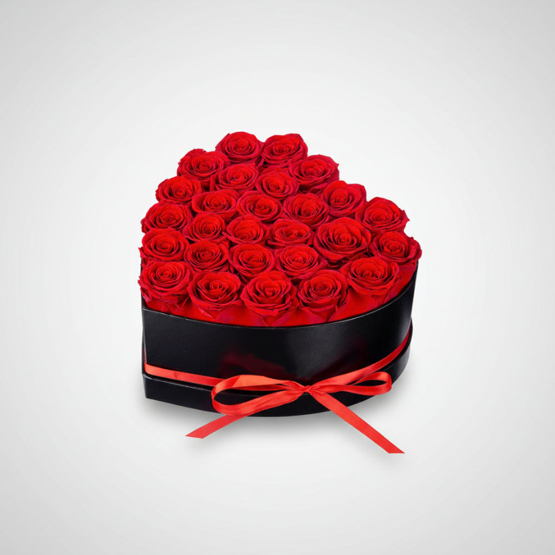 Heart-Shaped Rose Flower Box