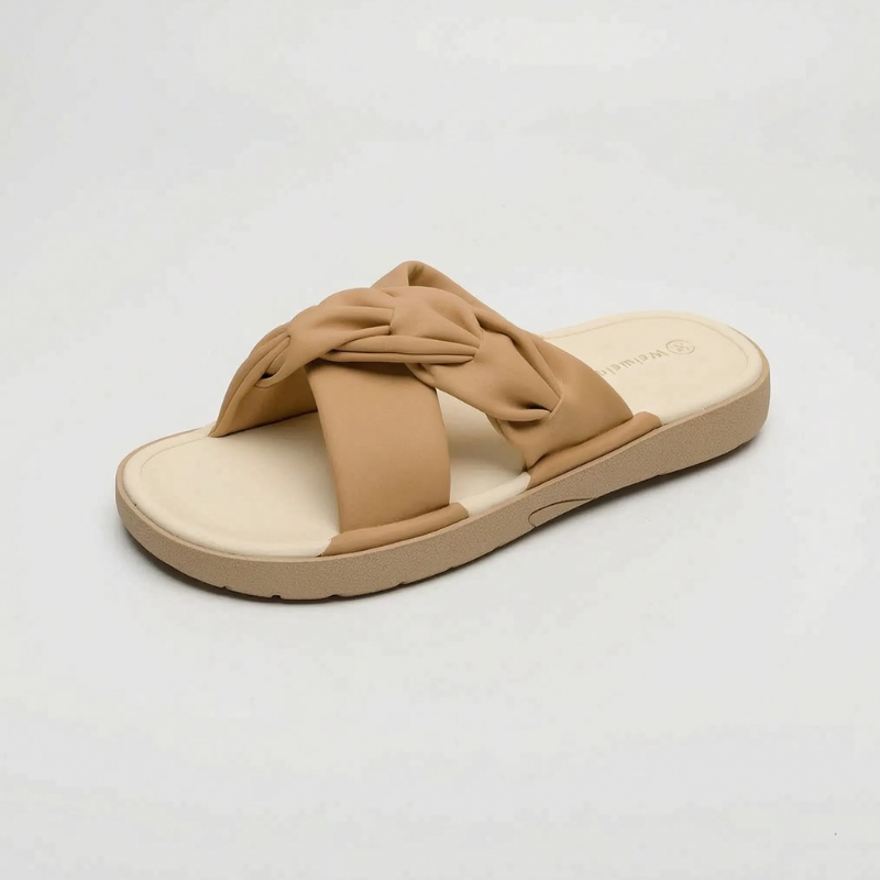 Ladies' Knotted Slide Slippers