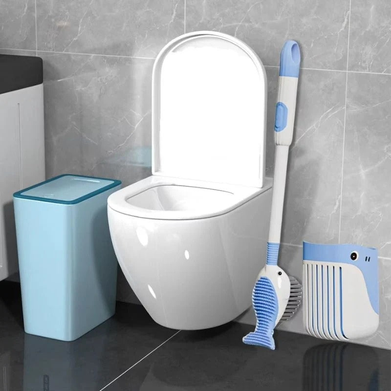 AquaHold – Wall-Mounted Fish Brush Holder for Organized Storage