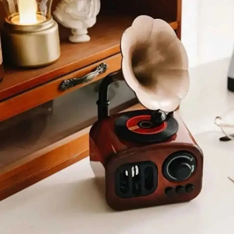 MelodyTale – Decorative Music Box with Gramophone Design