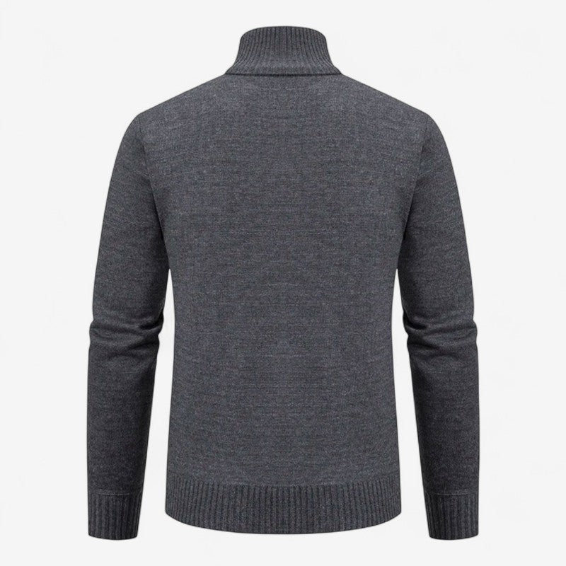 Liam – Slim Fit Vest met Sjaalkraag en Rits Velani