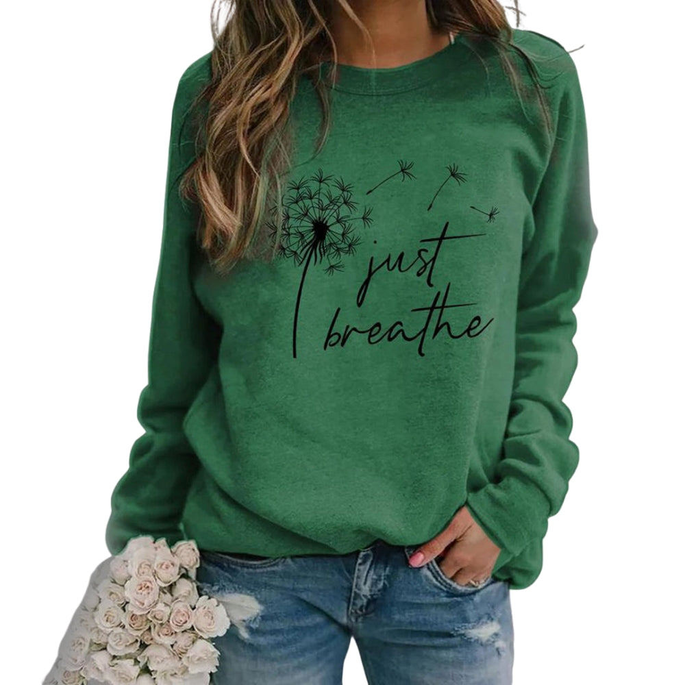 Diede – Sweatshirt met Print Ronde Hals en Lange Mouwen Velani