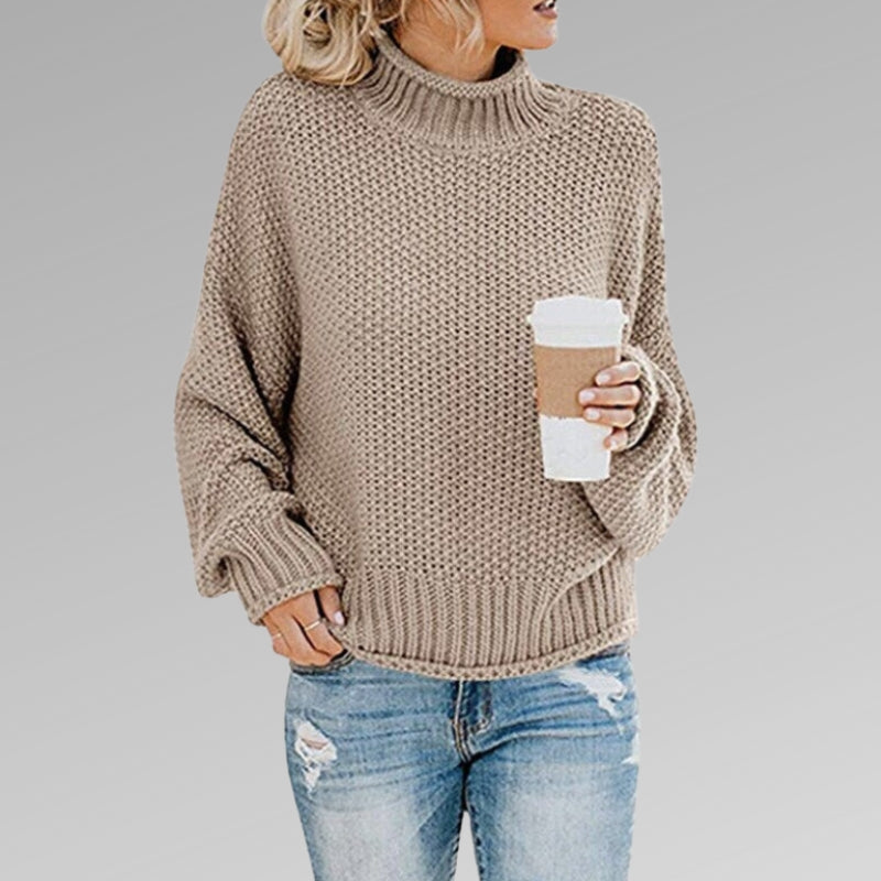 Elizabeth – Losvallende trui met lange mouwen en colkraag Velani