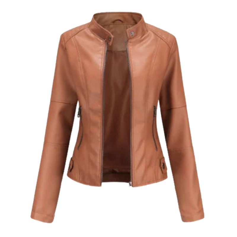 Stella – Jas met Lange Mouwen Ritssluiting Voorzijde en Meerdere Zakjes Velani