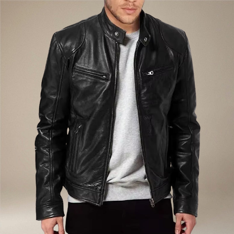 Milan – Lange mouwen jas met rits en zakken Velani