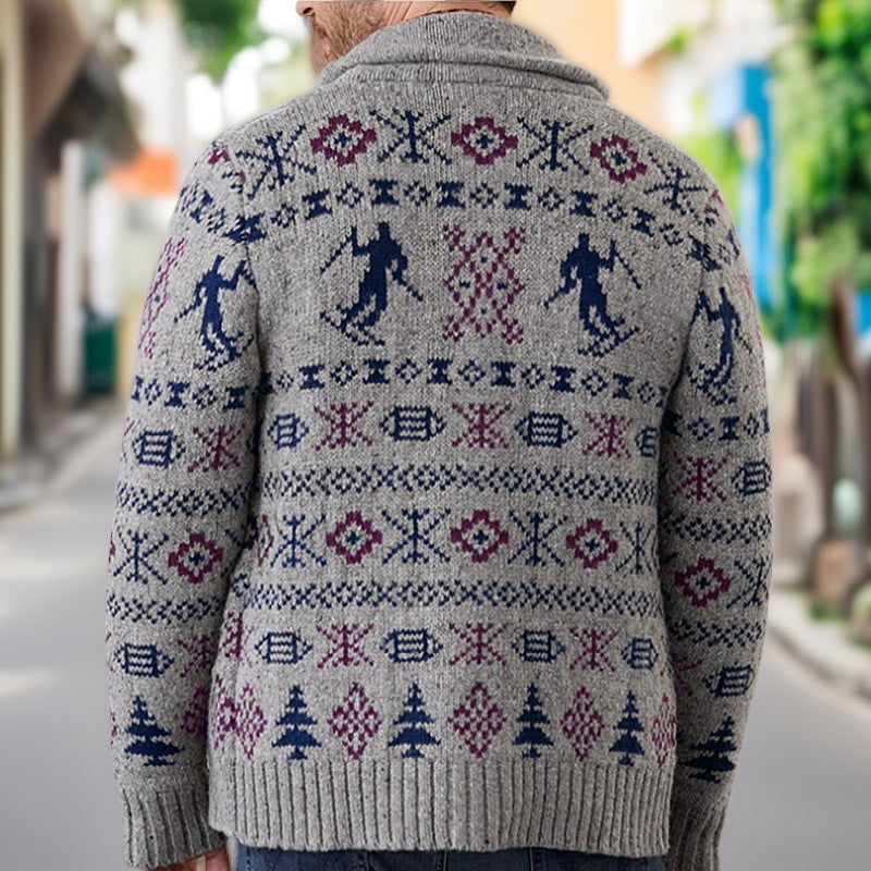 Liam – Long Sleeve Sweater with Button Closure