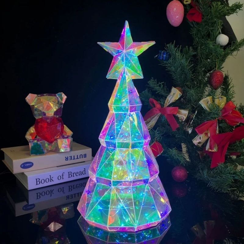 GlowFest – LED Light with Star and Tree Design