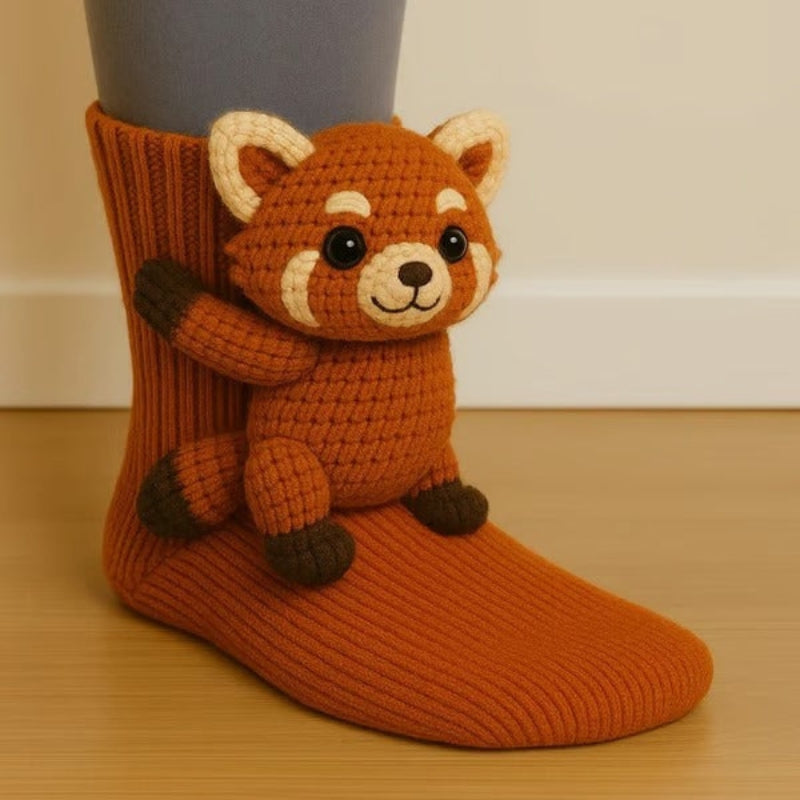 Nora – Decorative Socks with 3D Animal Inspired Design