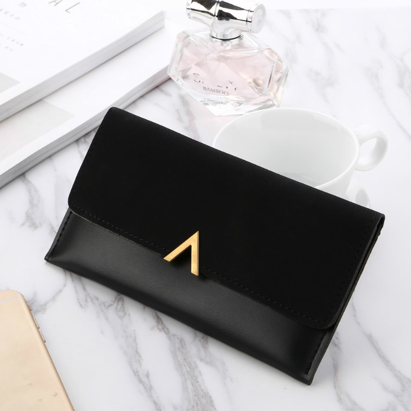 Hasp Handbag with Back Zipper