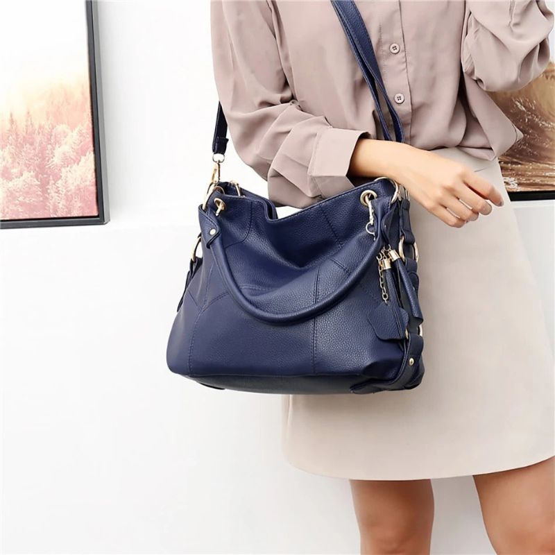 Women’s Shoulder Bag with Adjustable Straps & Zipper Pockets