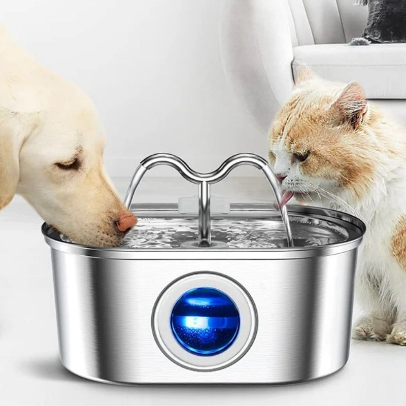 AquaPaw – Automatic Pet Water Fountain with LED Light