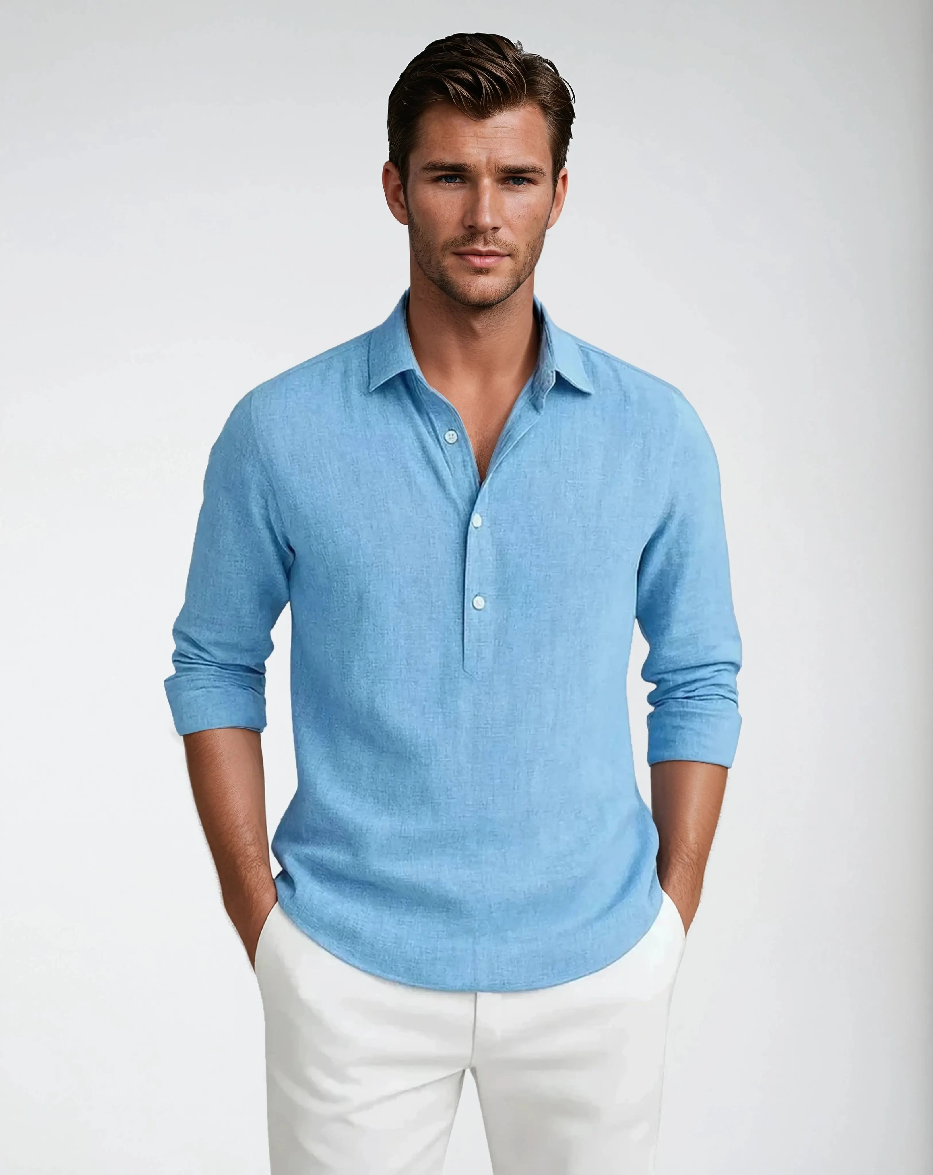 Linnen Overhemd – De Verheven Essentiële Editie-Shirts-Velani-Velani