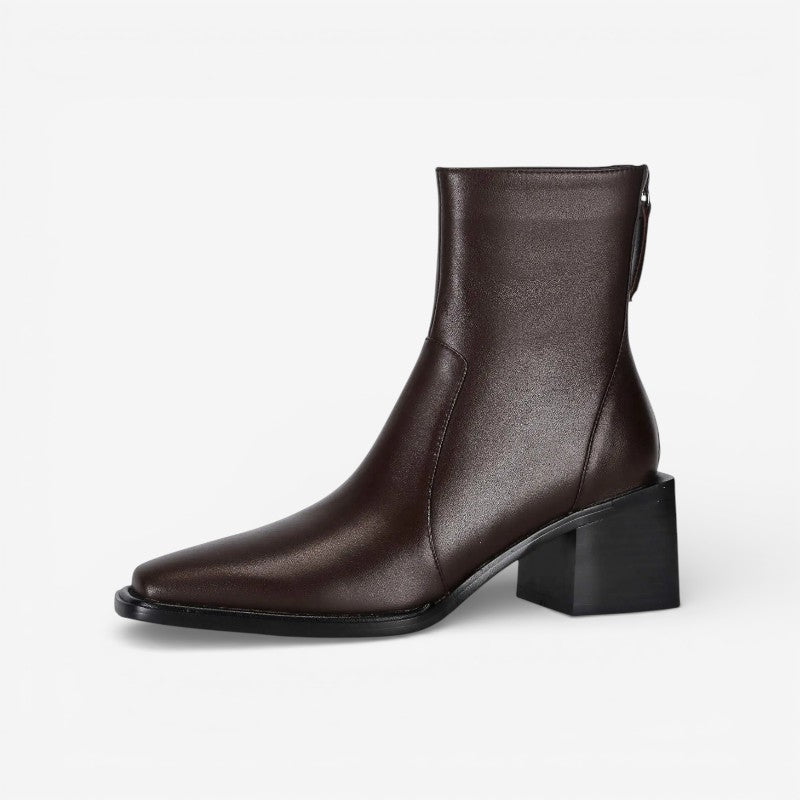 Ruby – High Heel Boots with Zipper Closure