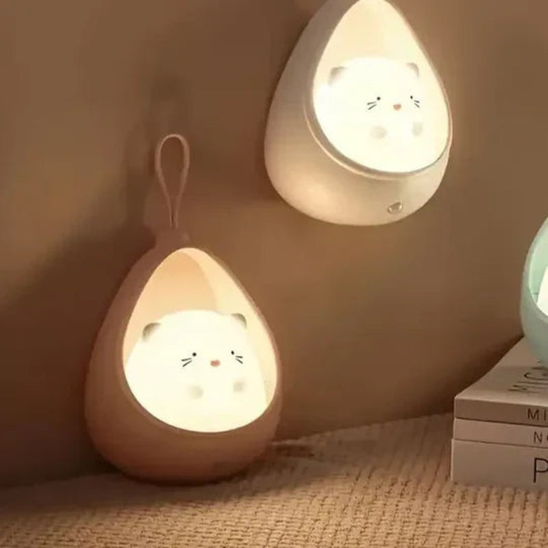 BuddyGlow – Rechargeable Cat-Shaped Night Light for Children