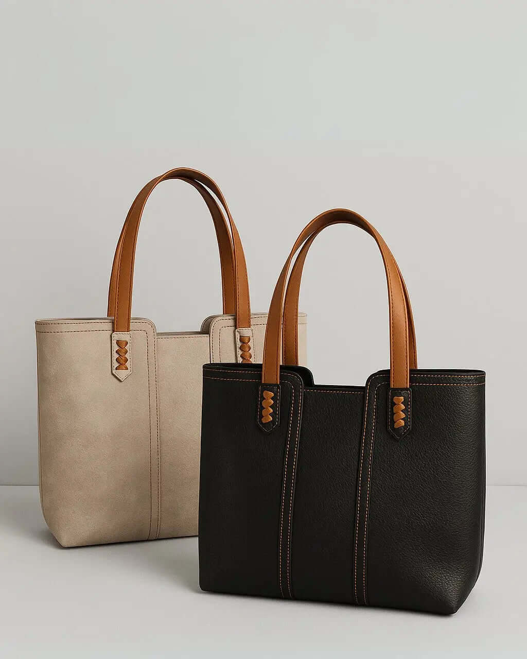 PU Leren TasMet Handvat En Ruim Interieur-Handbags-Velani-Velani