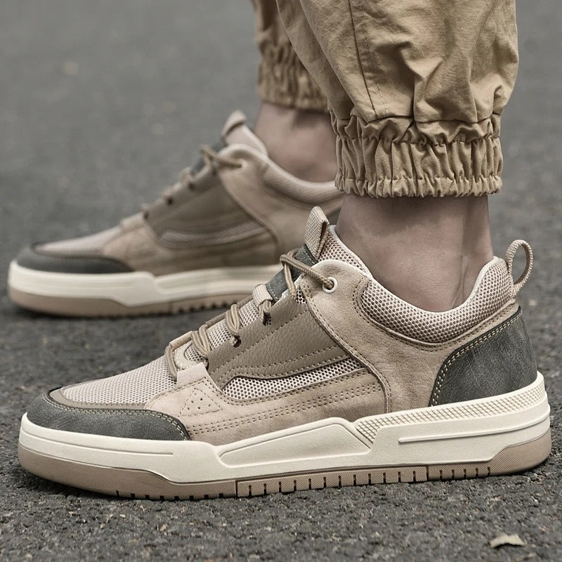 Daniel – Round Toe Sneakers with Adjustable Lace Design