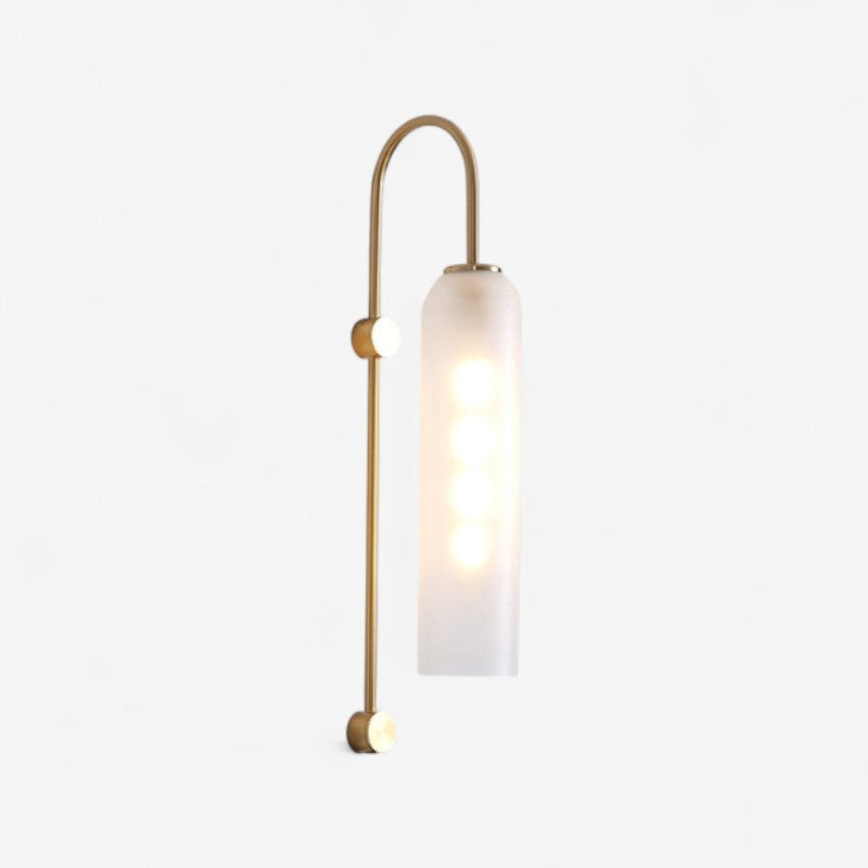LumaArc – LED Wall Lamp with Round Head & Curved Arm