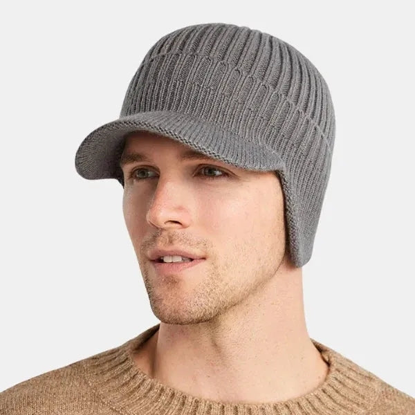 Visor – Beanie with Peak and Earflaps