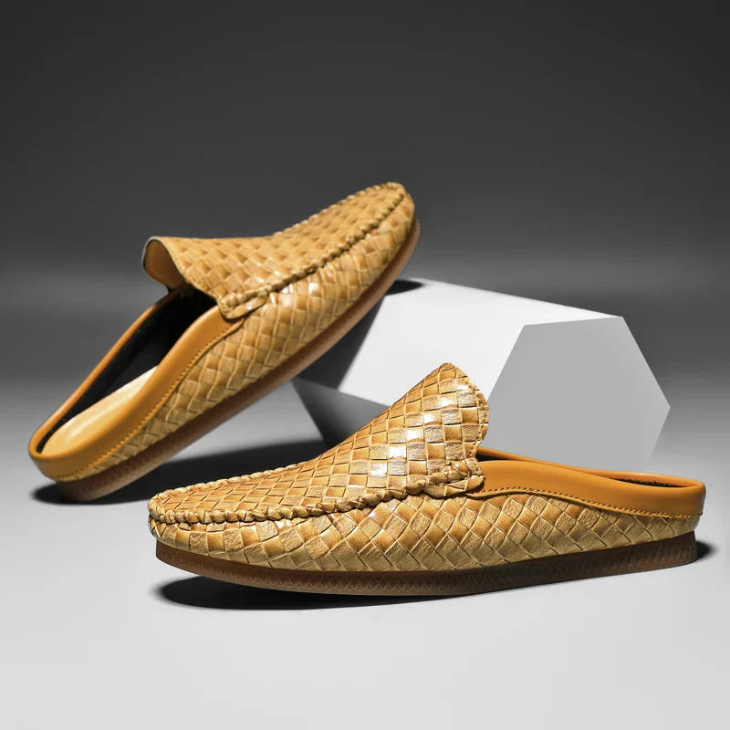 Willie – Slip-on halve slippers met lage zool Velani